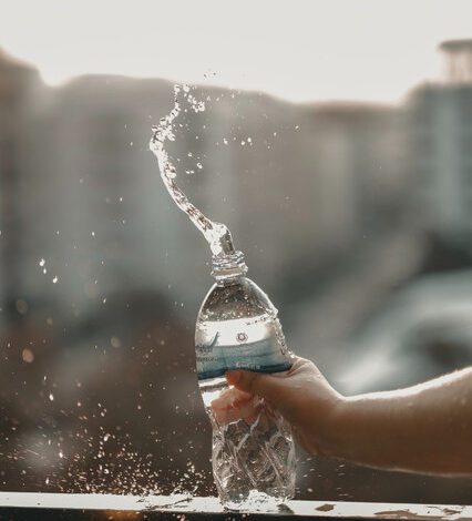Jardinagem Eco-Friendly: Aprenda a fazer um Aspersor com Garrafa plástica 1 Mão apertando garrafa plástica com água