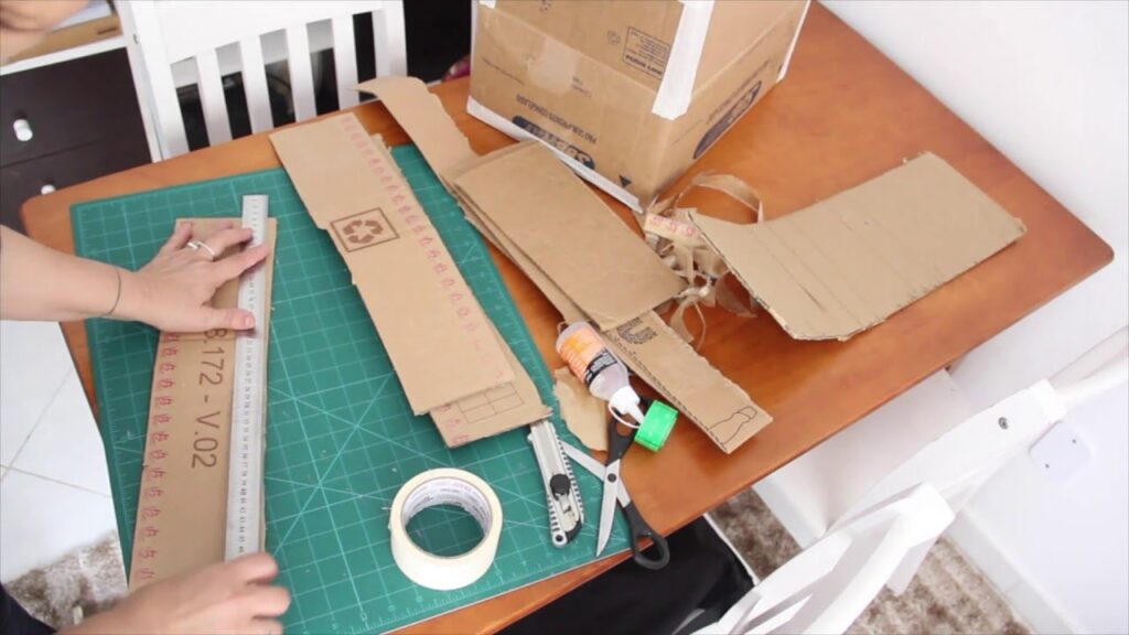 Como fazer uma armadura de papelão simples 3 Molde de armadura de papelão